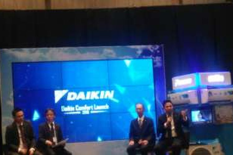 Konfrensi Pers PT Daikin Airconditioning Indonesia di Hotel Grand Mercure Kemayoran, Jakarta,  Kamis (1/9/2016).