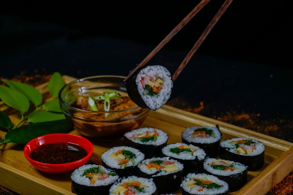 Kimbab crab stick ala Instagram @my.foodplace. 
