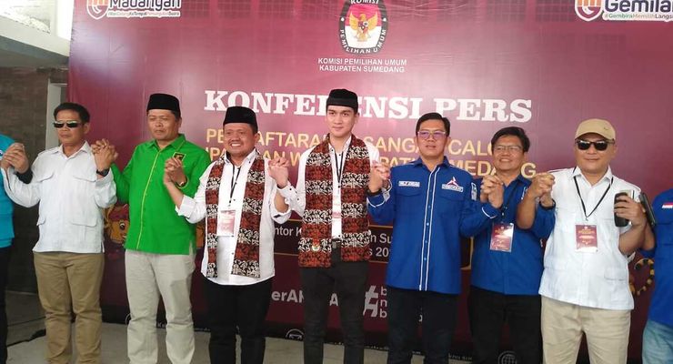 Daftar Pertama Pilkada Sumedang, Pasangan Dony-Fajar Diusung 5 Parpol