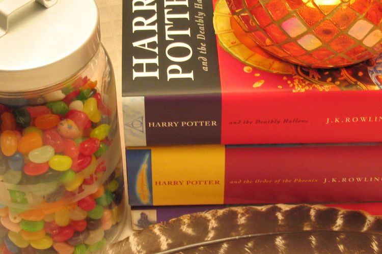 Ilustrasi novel Harry Potter. 