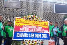 Karangan Bunga Terus Berdatangan untuk TNI-Polri, Kali Ini dari Komunitas Ojek Online
