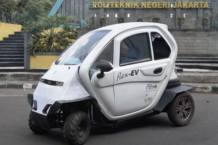Mobil listrik hasil inovasi Politeknik Negeri Jakarta (PNJ).