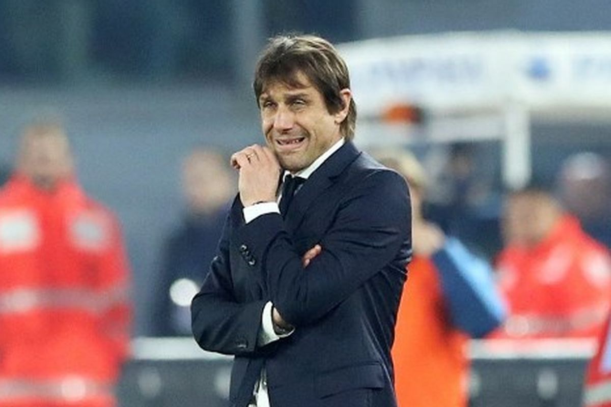 Pelatih Inter Milan, Antonio Conte, pada laga menghadapi Lazio di Stadion Olimpico, 16 Februari 2020.