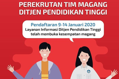 Ditjen Dikti Buka Program Magang tahun 2020 untuk Mahasiswa