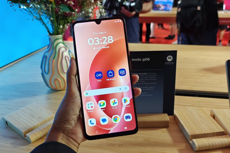 Moto G06 punya layar besar berukuran 6,88 inci
