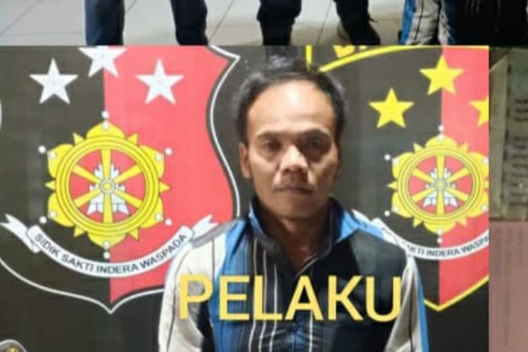 Baser pelaku begal seorang Ibu rumah tangga di Ogan Ilir Sumatera Selatan ditangkap polisi dari Polsek Indralaya bersama Polsek Pemulutan