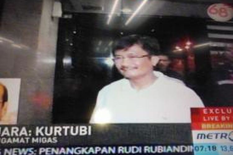 Kepala SKK Migas Rudi Rubiandini saat tiba di gedung KPK, Rabu (14/8/2013).