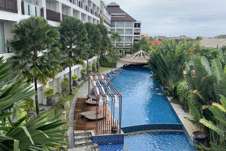 Suasana hotel yang ditempati peserta Liga 1 2021-2022 seri 4 di Bali.