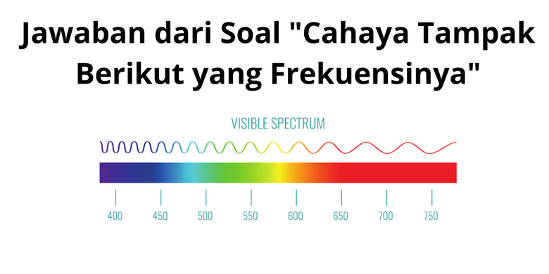 Jawaban Dari Soal "Cahaya Tampak Berikut Yang Frekuensinya"