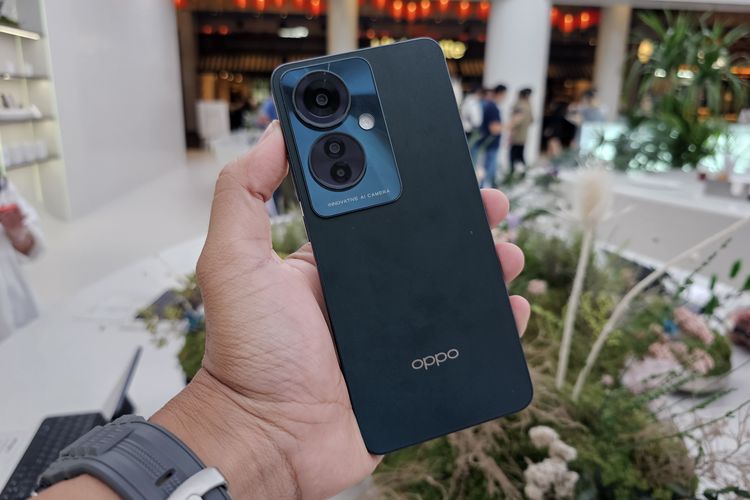 Oppo Reno 11F 5G resmi meluncur di Indonesia, Jumat (16/2/2024).