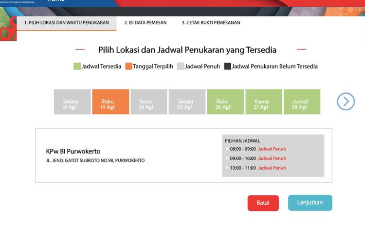 Tahapan penukaran uang baru Rp 75.000