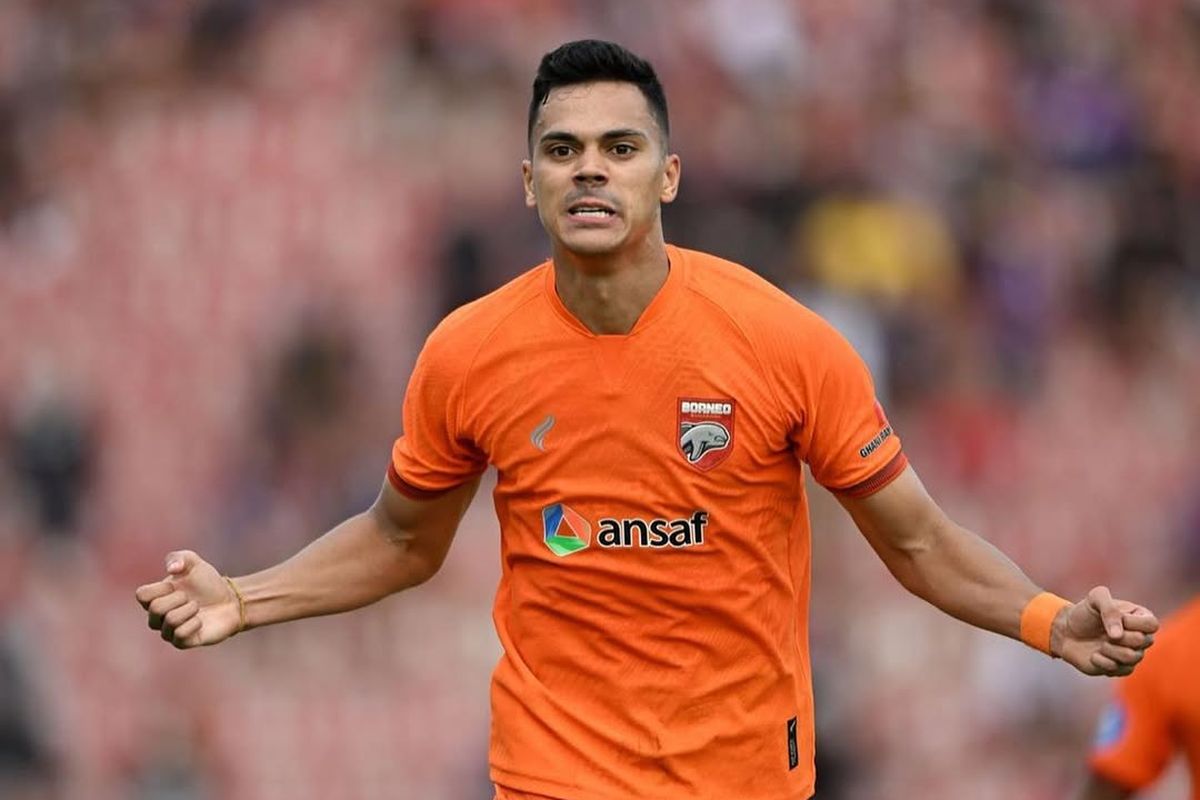 Top skor Liga 1 2022-2023 Matheus Pato kembali berbaju Borneo FC Samarinda di Liga 1 2024-2025.