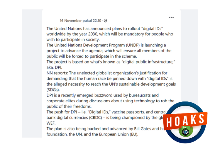 Hoaks, PBB wajibkan tanda pengenal digital