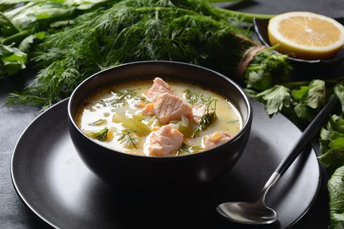 Resep Sup Salmon Creamy, Masakan yang Kaya Vitamin D