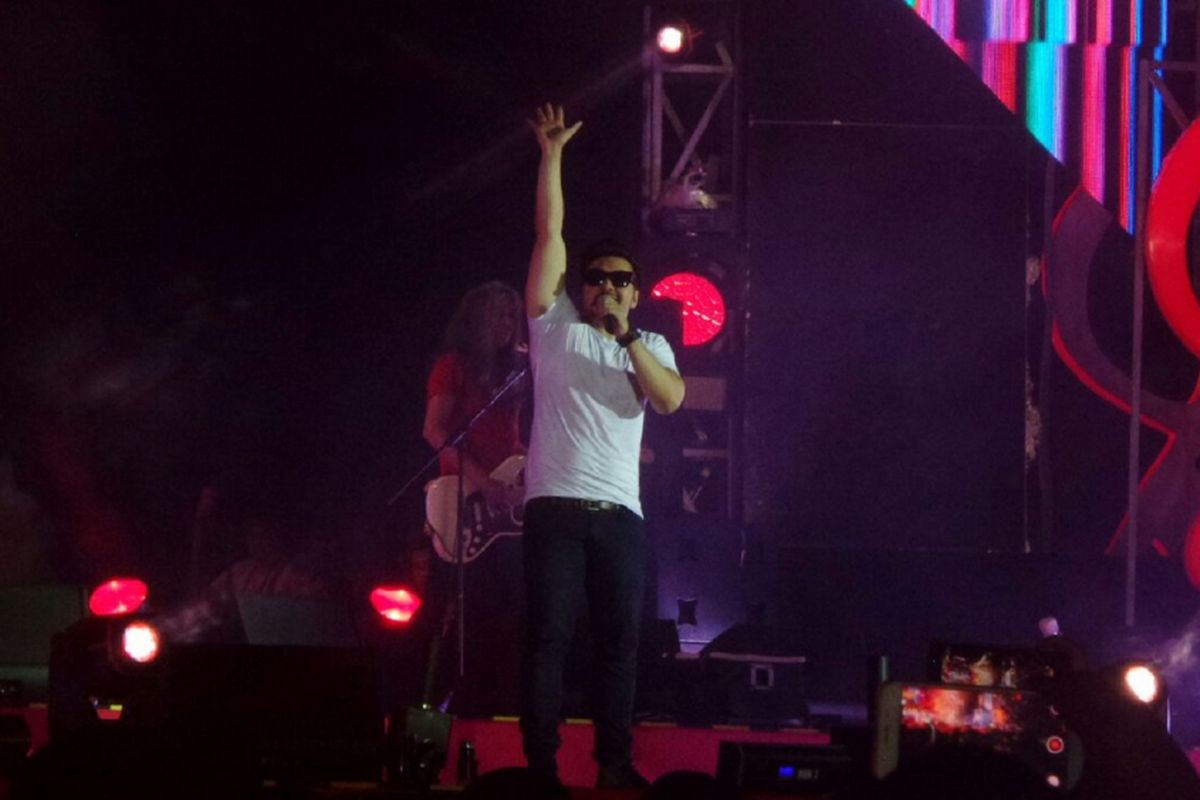 Naif tampil di Stage A Soundrenaline 2017 di Garuda Wisnu Kencana, Bali, Sabtu (9/7/2017) malam.