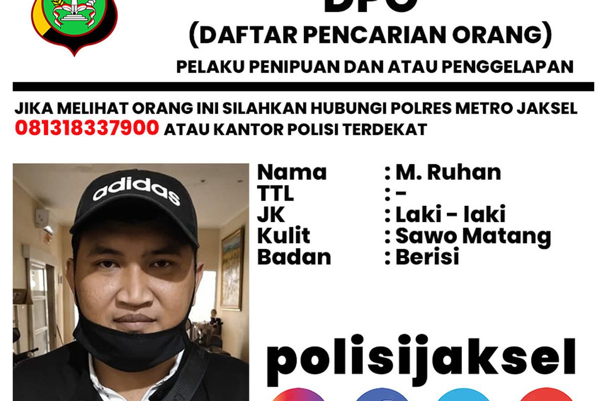 Polisi telah mengeluarkan daftar pencarian orang (DPO) terhadap terduga pelaku kasus penipuan yang dialami oleh calon konsumen di diler Honda MT Haryono, Jakarta Selatan.
