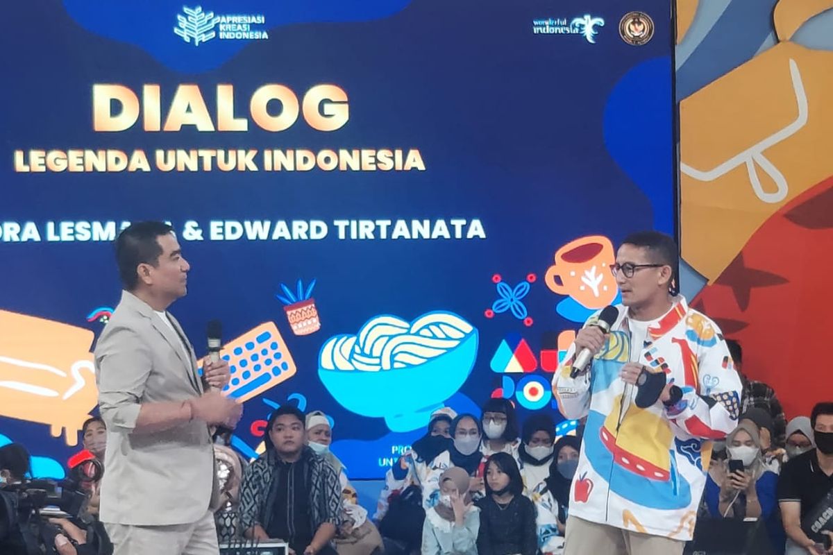 Menparekraf Sandiaga Uno di acara AKI, Minggu (9/10/2022)
