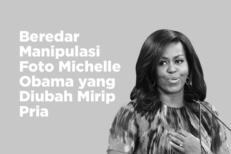 Beredar Manipulasi Foto Michelle Obama yang Diubah Mirip Pria