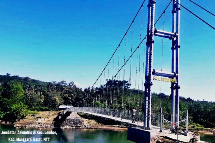 Jembatan Asimetris di Provinsi Nusa Tenggara Timur.