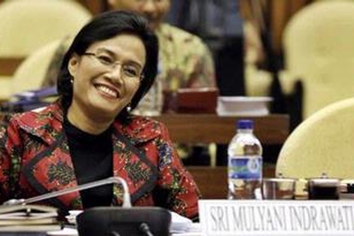 Finance minister and former KSSK chief Sri Mulyani Indrawati before the Century inquiry committee, House of Rep. building, Central Jakarta, Jan. 13, 2010