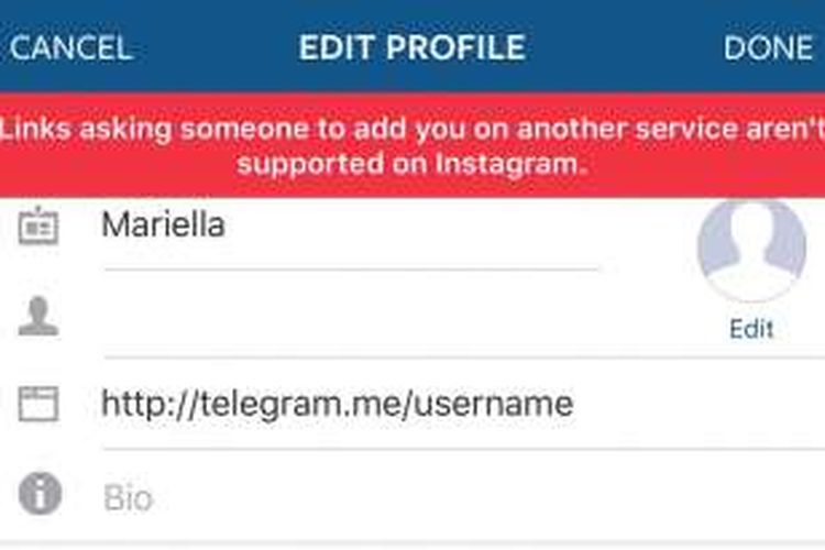 Instagram larang pengguna promosikan akun Telegram dan Snapchat