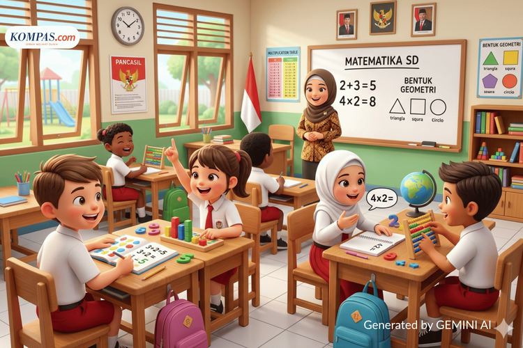 35 Soal UAS Matematika Kelas 1 Semester 2 Kurikulum Merdeka dan Kunci Jawaban