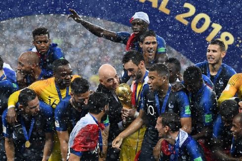 Peringkat FIFA Agustus 2018, Perancis di Puncak, Indonesia Tertahan
