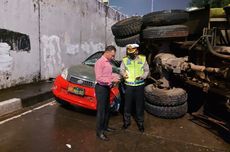 Truk Tanah Timpa Mobil TNI, Polisi: Truk Oleng ke Kiri dan Tabrak Pembatas Jalan