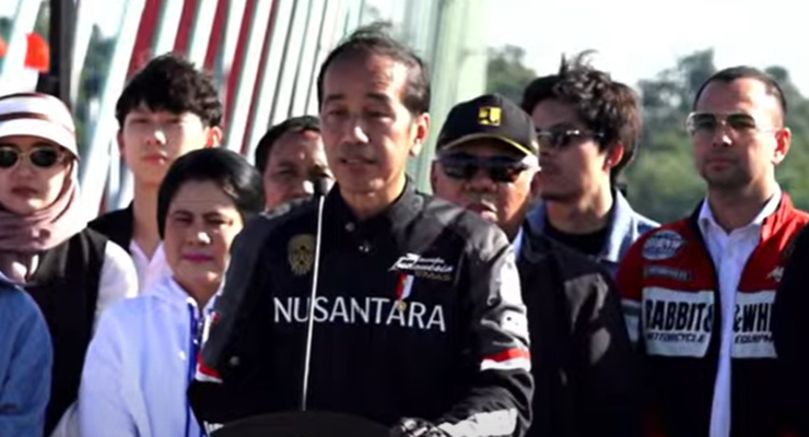 Resmikan Jembatan Pulau Balang di Kaltim, Jokowi Didampingi Raffi Ahmad-Atta Halilintar