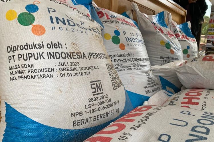 10 ton pupuk subsidi jenis NPK Phonska gagal diselundupkan ke Mojokerto