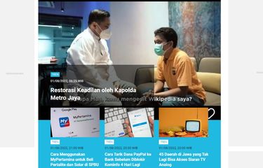 Tangkapan layar berita populer di laman Tren sepanjang Senin (1/8/2022) hingga Selasa (2/8/2022) pagi.