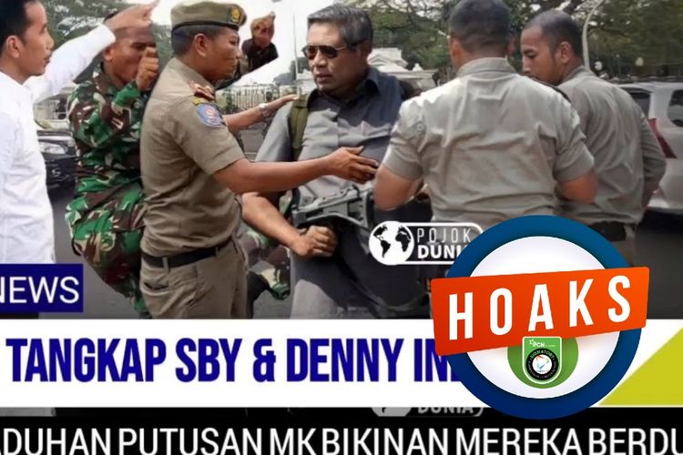 Hoaks, SBY dan Denny Indrayana ditangkap polisi
