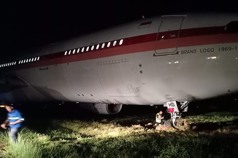 Pesawat Garuda Tergelincir di Bandara Makassar Angkut 14 Penumpang, Semua Selamat