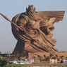 China Habiskan Rp 342 Miliar untuk Memindah Patung Dewa Perang Raksasa