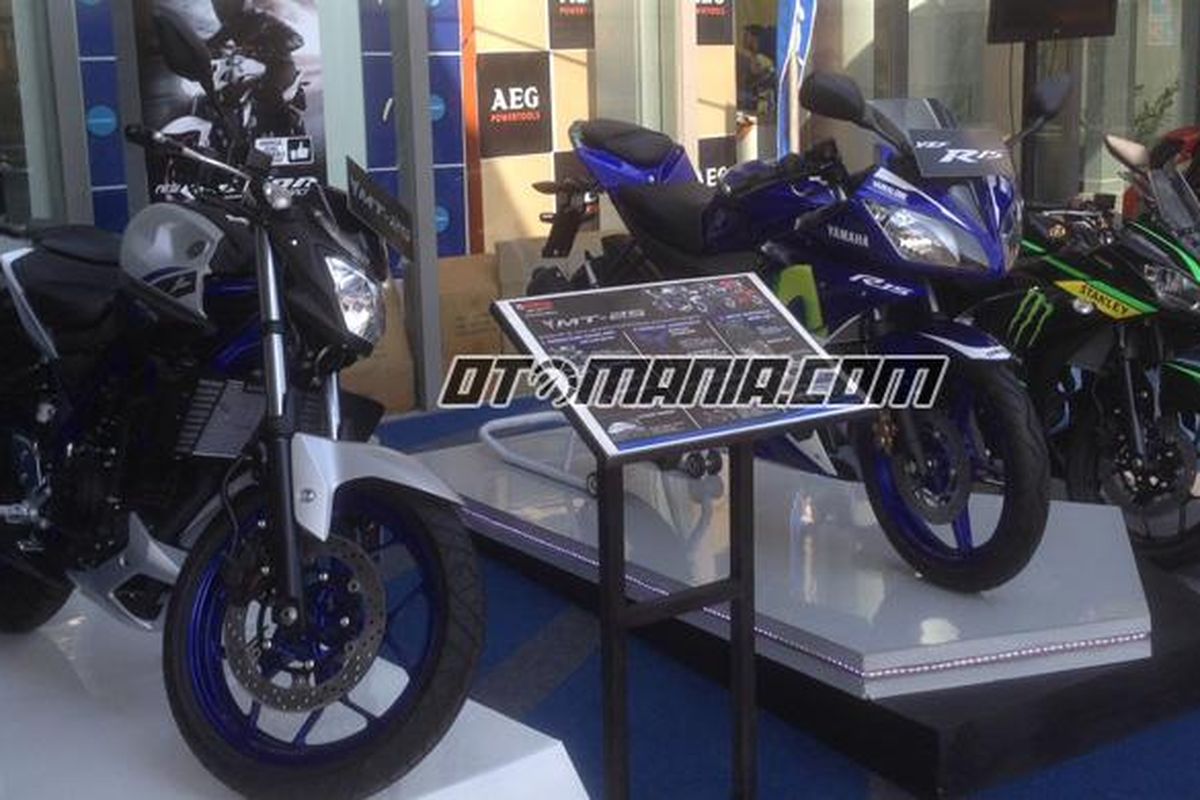 Yamaha ikut meramaikan Pameran Otomotif Surabaya tahun ini.