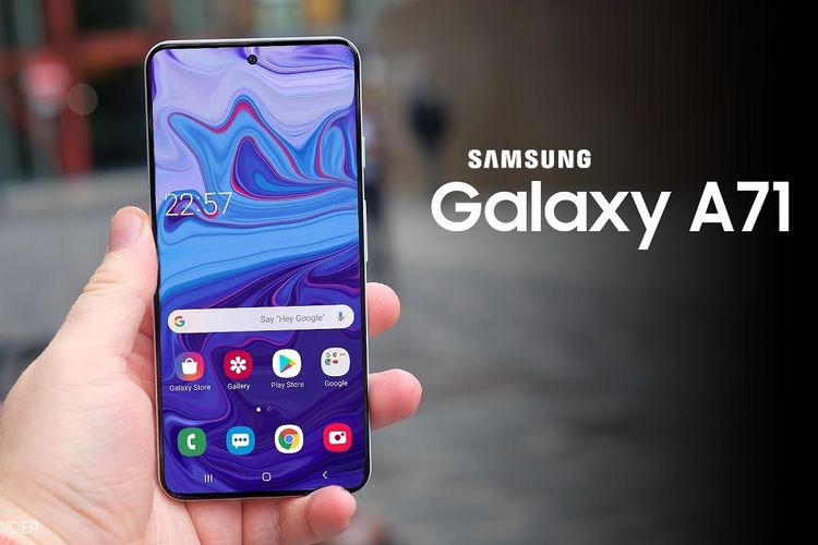 Samsung Galaxy A71 dikabarkan menjadi ponsel seri A pertama yang diluncurkan pada tahun 2020