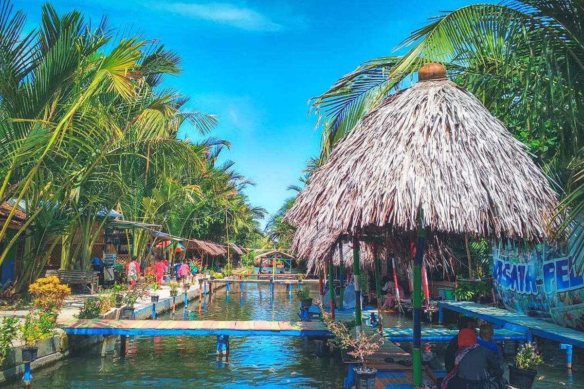 Pemandangan asri Wisata Pelang di Tuban, Jawa Timur. 