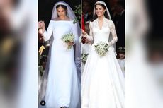 Sama Mewahnya, Ini Perbedaan Gaun Pengantin Kate Middleton dan Meghan Markle