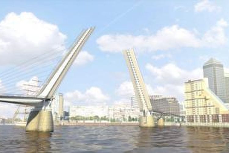 Jembatan terbuka untuk para pejalan kaki dan pengguna sepeda yang ingin menyeberangi Sungai Thames. Jembatan ini akan berada di antara Canary Wharf dan Rotherhithe.