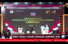 Debat Pilkada Lampung: Arinal Kehabisan Waktu Sampaikan Visi Misi, Mirza Ikut Instruksi Prabowo