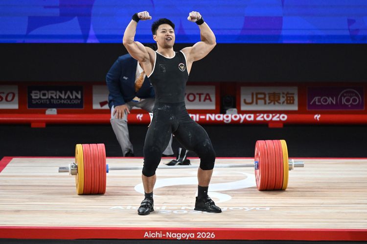 BERITA FOTO: Rahmat Erwin Perkasa Sabet Emas, 2 Rekor Dunia Tumbang