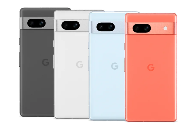 Google Pixel 7a resmi meluncur lewat ajang tahunan Google I/O 2023 pada Rabu (10/5/2023) siang waktu Amerika Serikat. Ponsel ini tersedia dalam varian warna Charcoal, Snow, Sea, dan Coral.