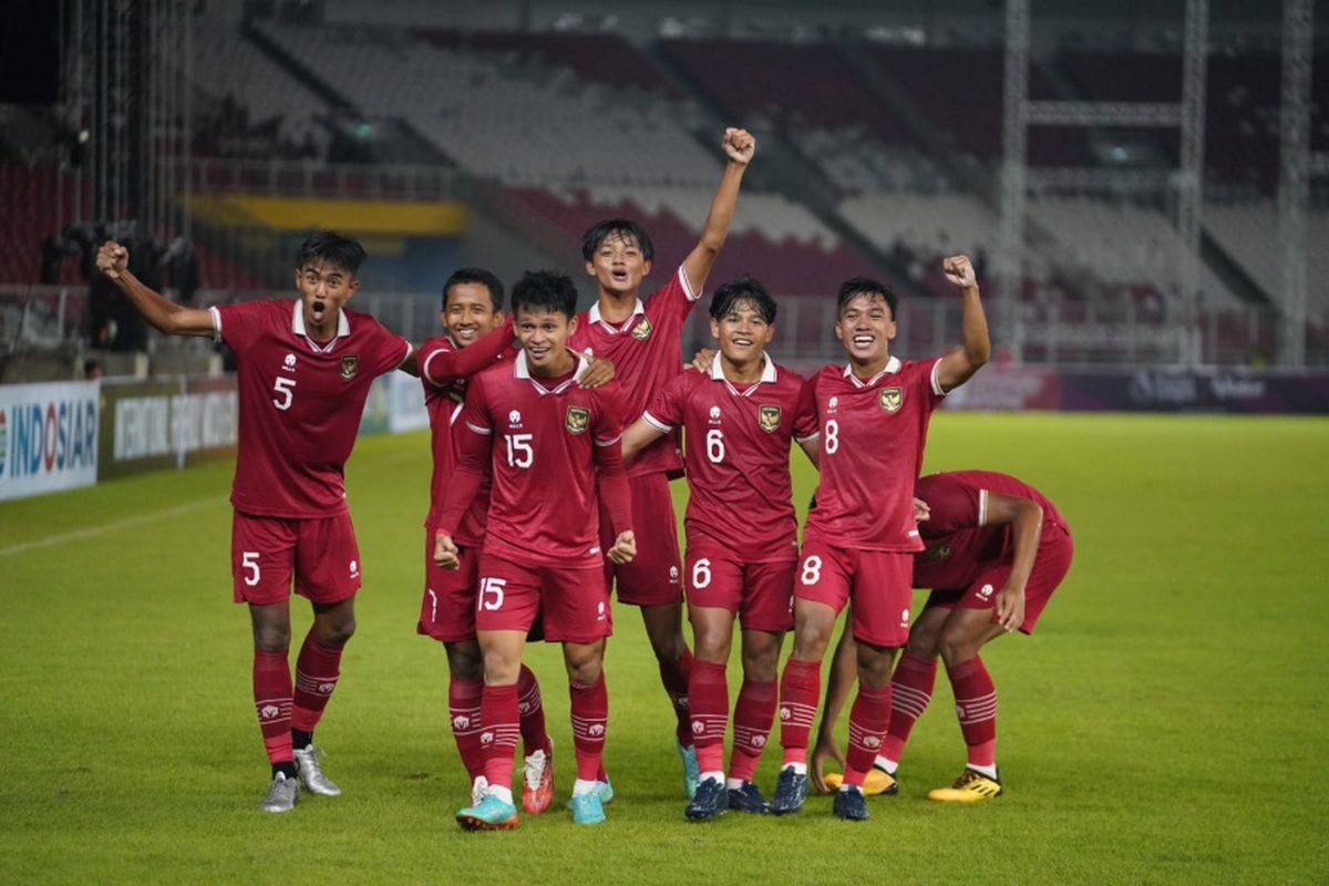 Skuad timnas U20 Indonesia saat menang 4-0 atas Fiji di Stadion Utama Gelora Bung Karno, Jumat (17/2/2023) malam WIB. Selanjutnya, timnas U20 Indonesia akan berjuang pada Piala Asia U20 2023 di Uzbekistan.