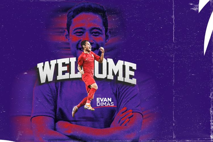 Rekrutan pertama Persik kediri untuk mengarungi kompetisi Liga 1 2024-2025 Evan Dimas.