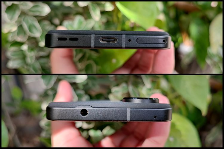 Asus Zenfone 9 memiliki port USB Type-C, lubang speaker, dan laci SIMcard di bagian bawah. Di bagian atas ada lubang colokan audio jack 3.5mm.