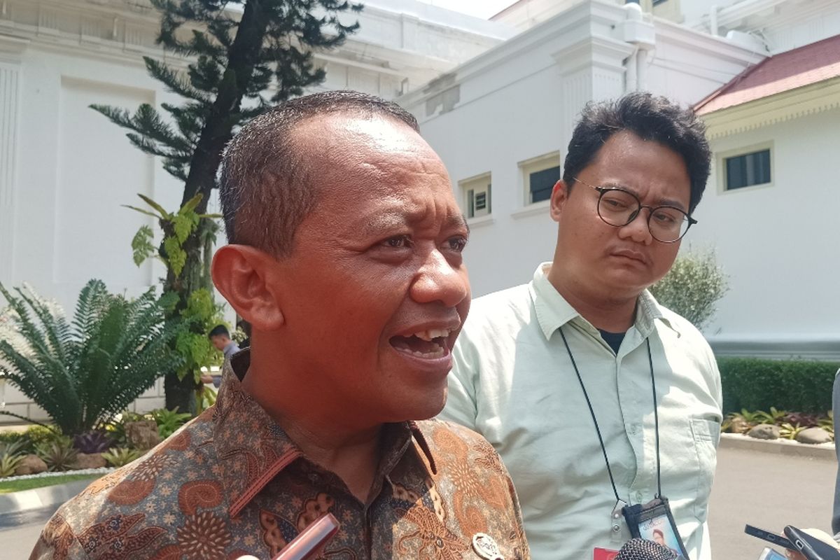 Menteri Investasi/Kepala BKPM Bahlil Lahadalia di Kompleks Istana Kepresidenan, Jakarta, Selasa (10/10/2023).