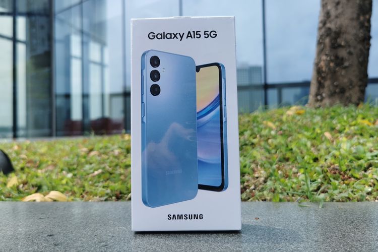 Kotak kemasan Samsung Galaxy A15 5G