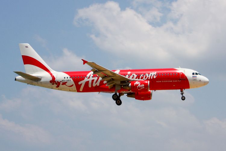 Ilustrasi pesawat Thai AirAsia.