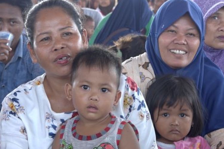 Acara sosialisasi dan edukasi tsunami di Kecamatan Labuan, Banten. 