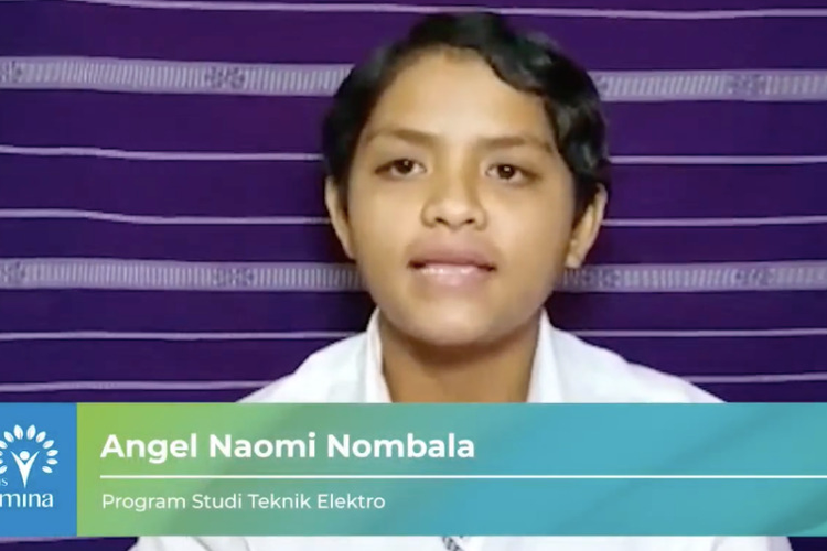 Salah satu mahasiswa baru Universitas Pertamina asal Soe, Kabupaten Timor Tengah Selatan, Nusa Tenggara Timur (NTT) Angel Naomi Nombala menceritakan kisahnya bisa mengenyam pendidikan di perguruan tinggi.